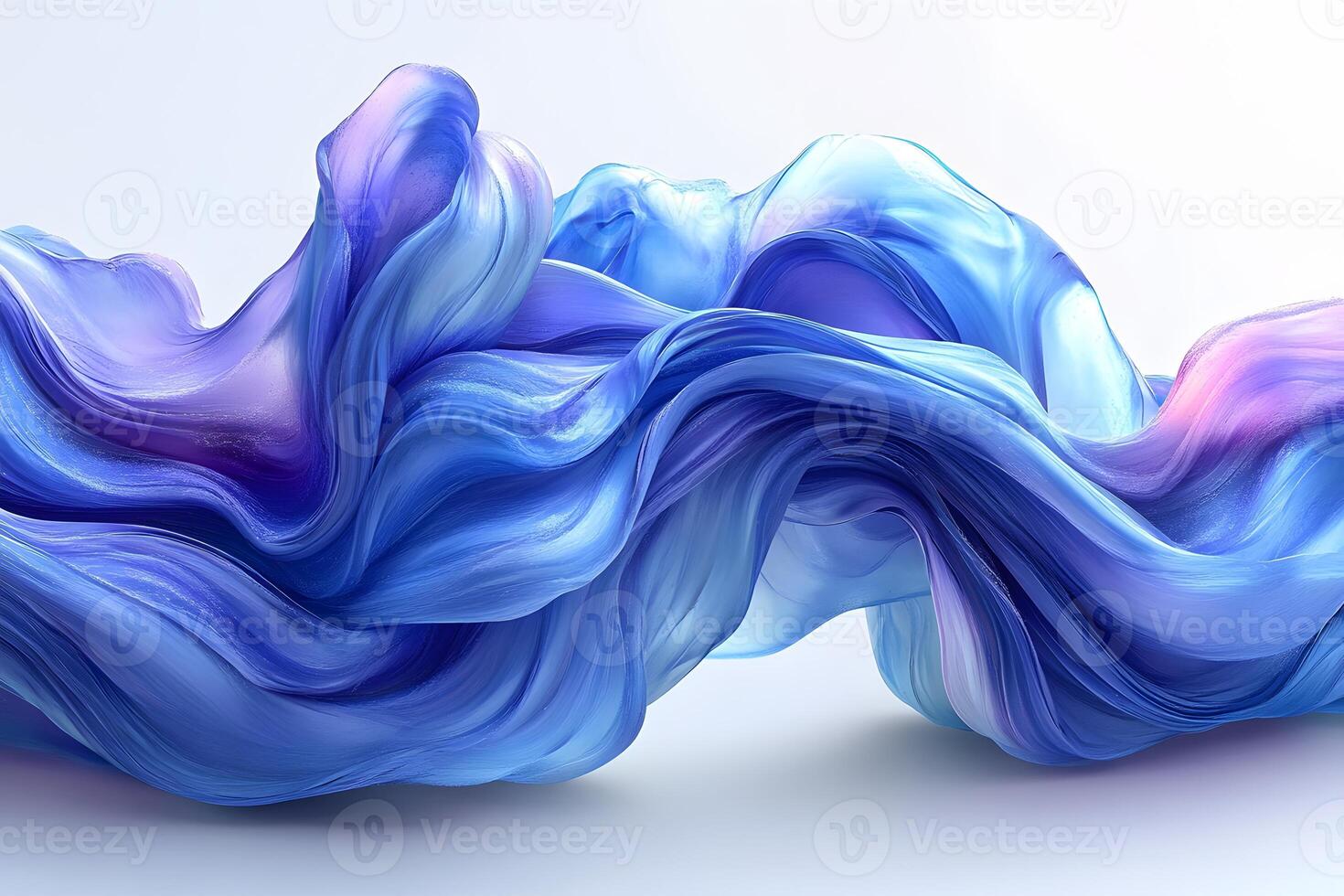 Abstract Fluid Art in Blue and Purple Vibrant Flow Design for Digital or Print Media photo
