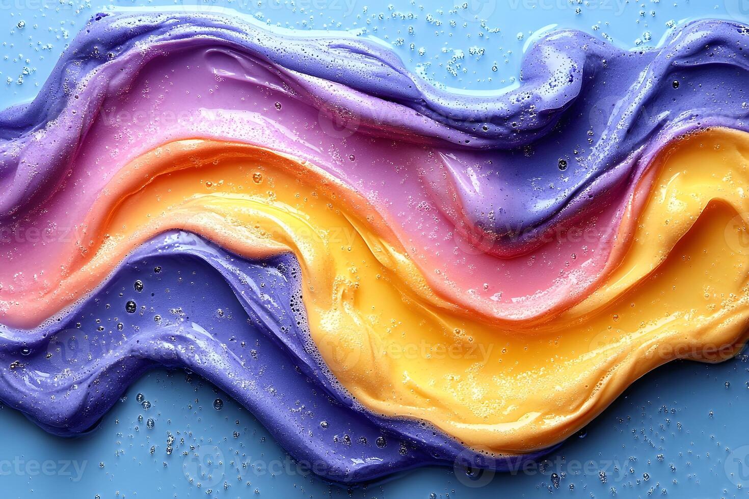 Colorful Swirl of Pastel Slime Texture for Creative Design Projects photo