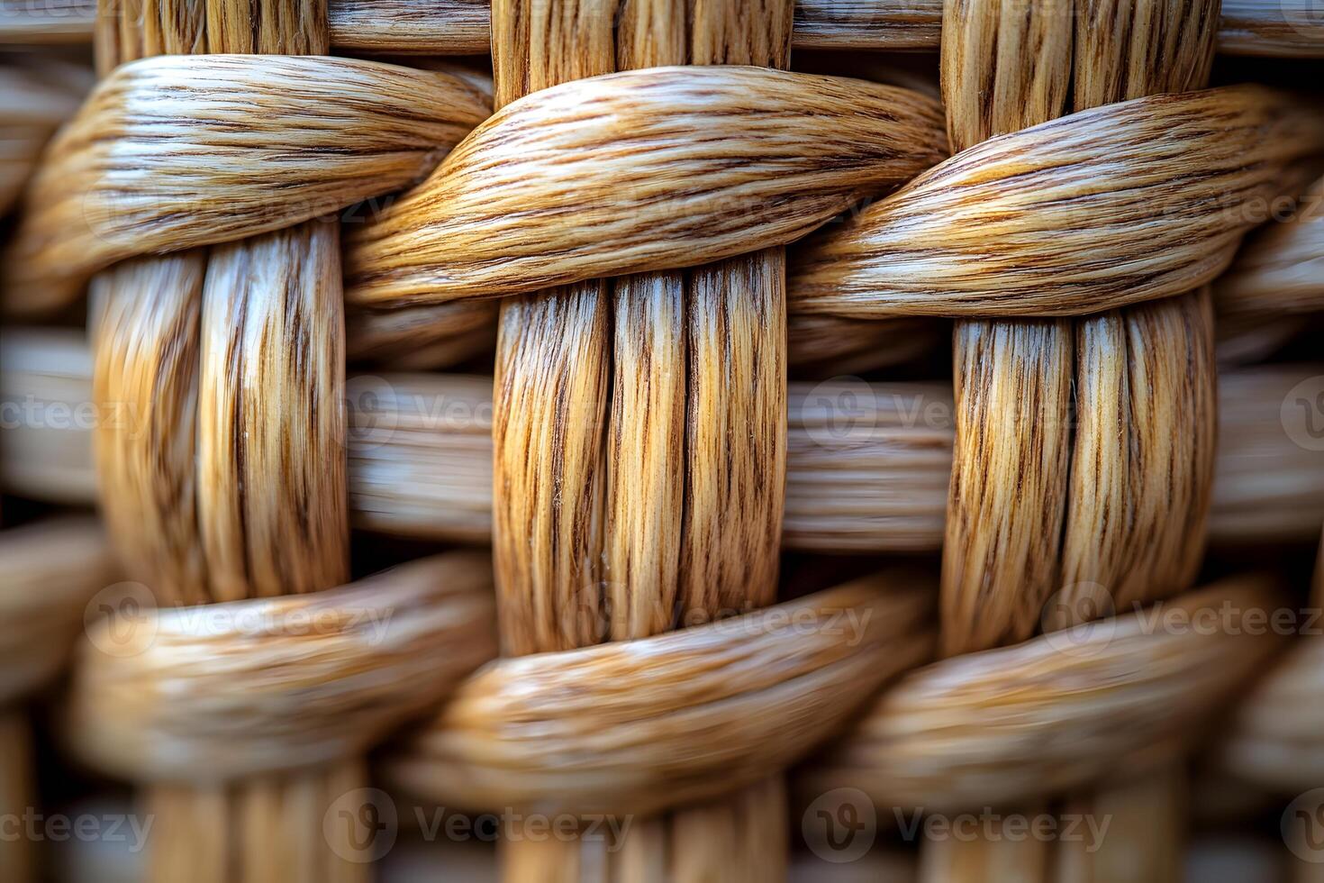 Close-Up of Woven Basket Texture in Natural Light for Design Inspiration photo