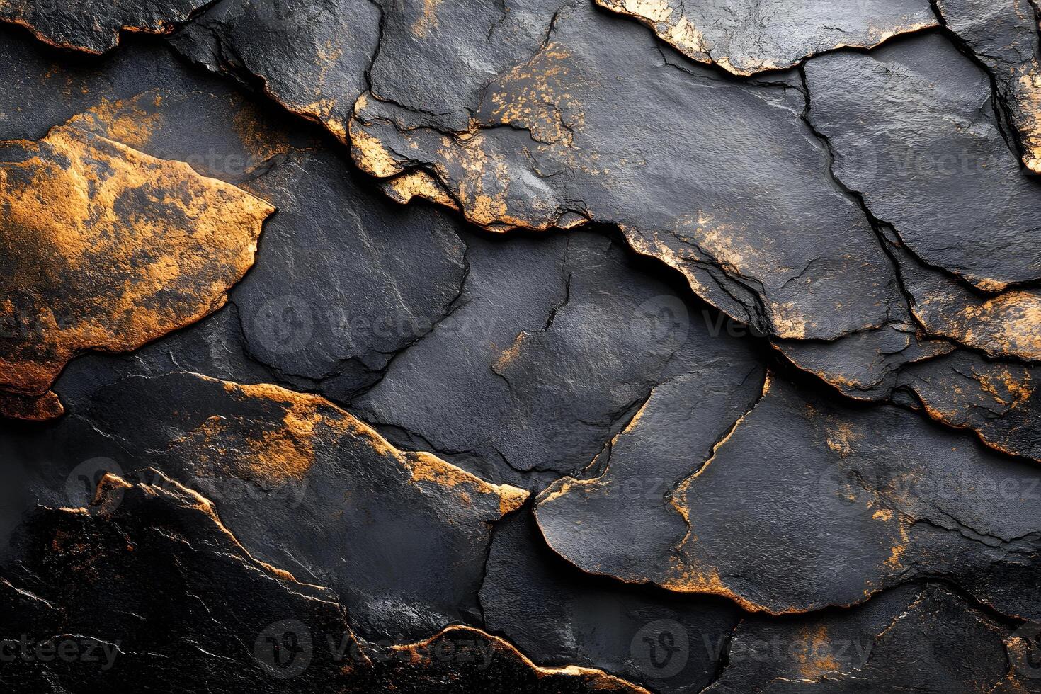 Luxurious Black and Gold Abstract Texture for Elegant Design and Decor photo