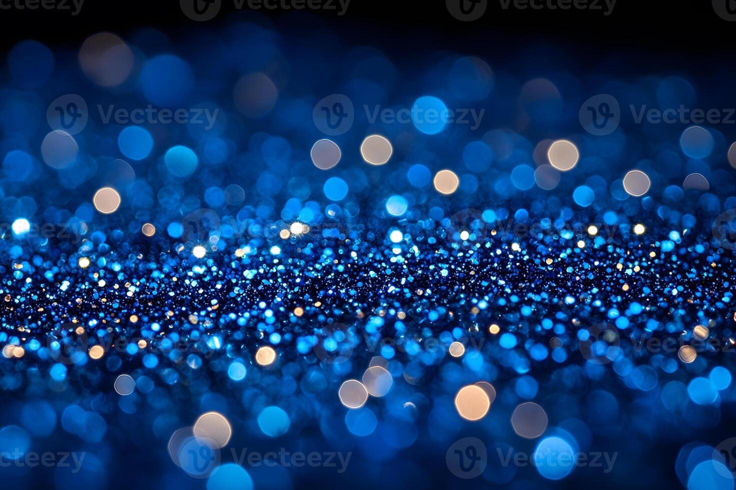 Glittering Blue Bokeh for Festive Decor and Holiday Celebrations photo