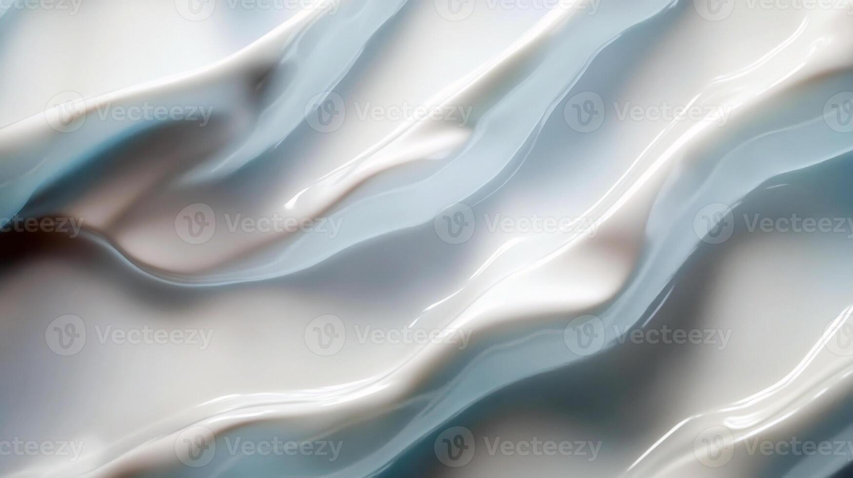 Smooth blue waves on glossy surface abstract fluid texture background photo