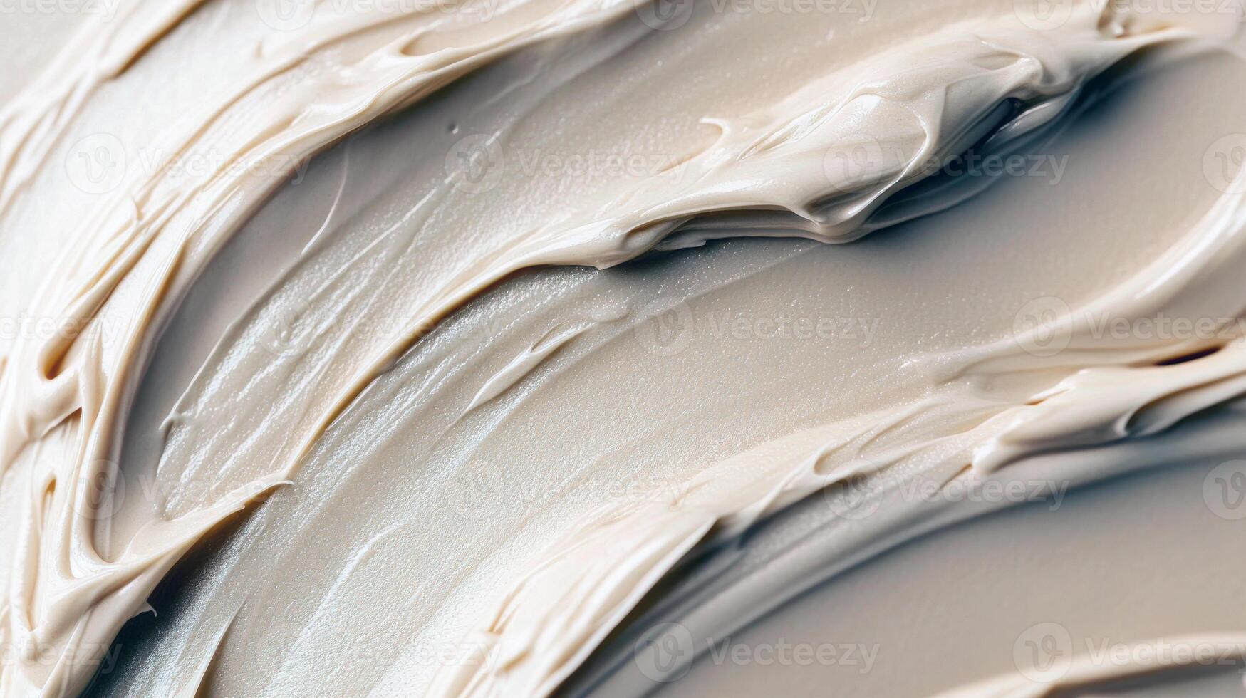Smooth beige cream texture with swirling pattern photo