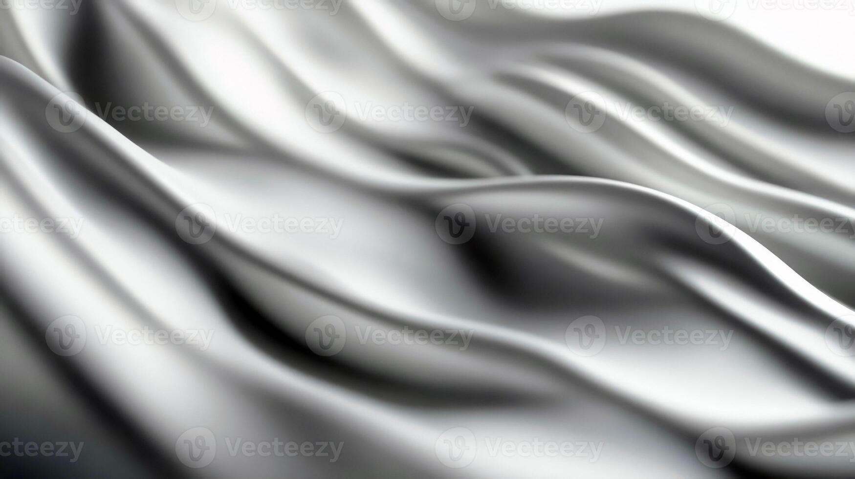 Smooth white silk fabric with soft fluid waves and elegant texture photo