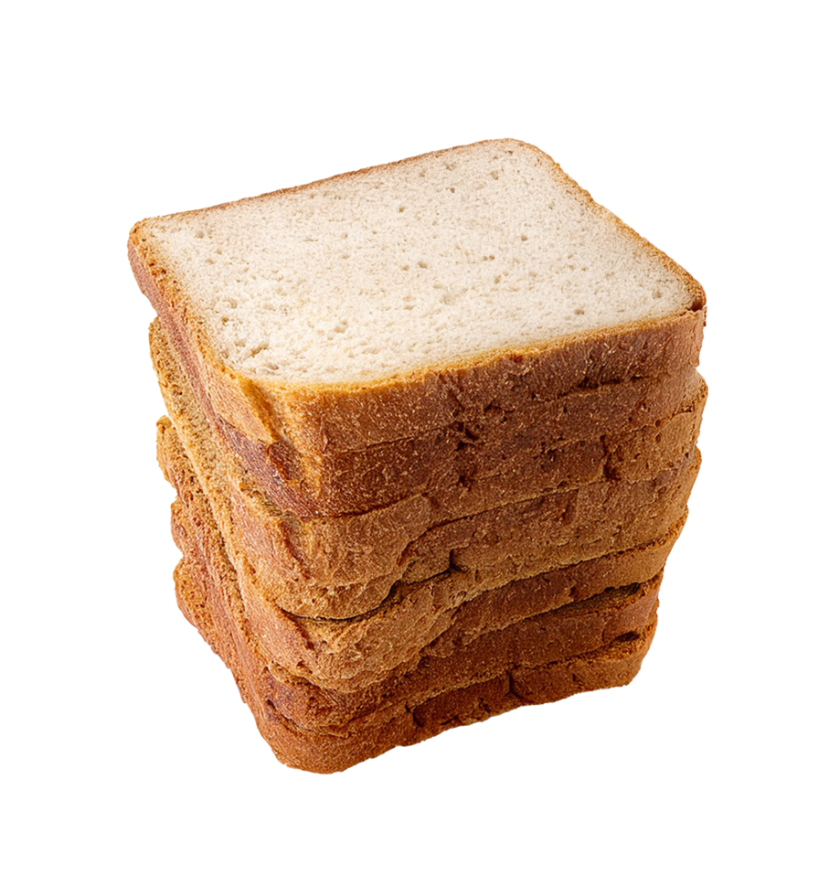 Stacked Sliced Bread as Creative Food Composition png