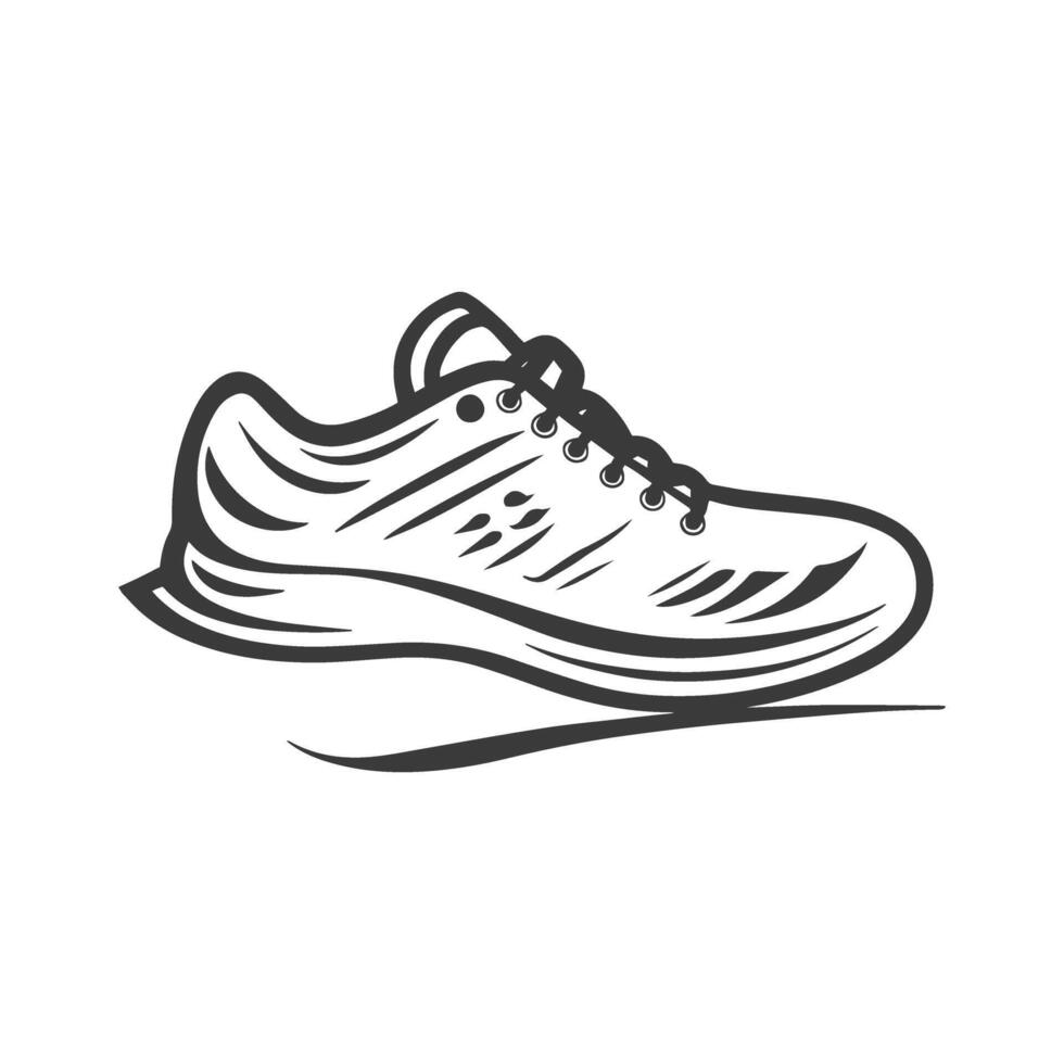 Athletic Shoe llustration for Running and Fitness vector
