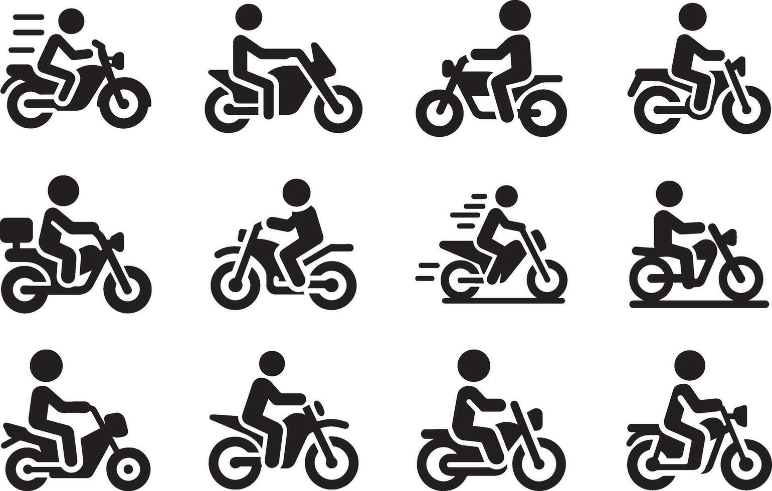 Simple Cycling Illustration vector