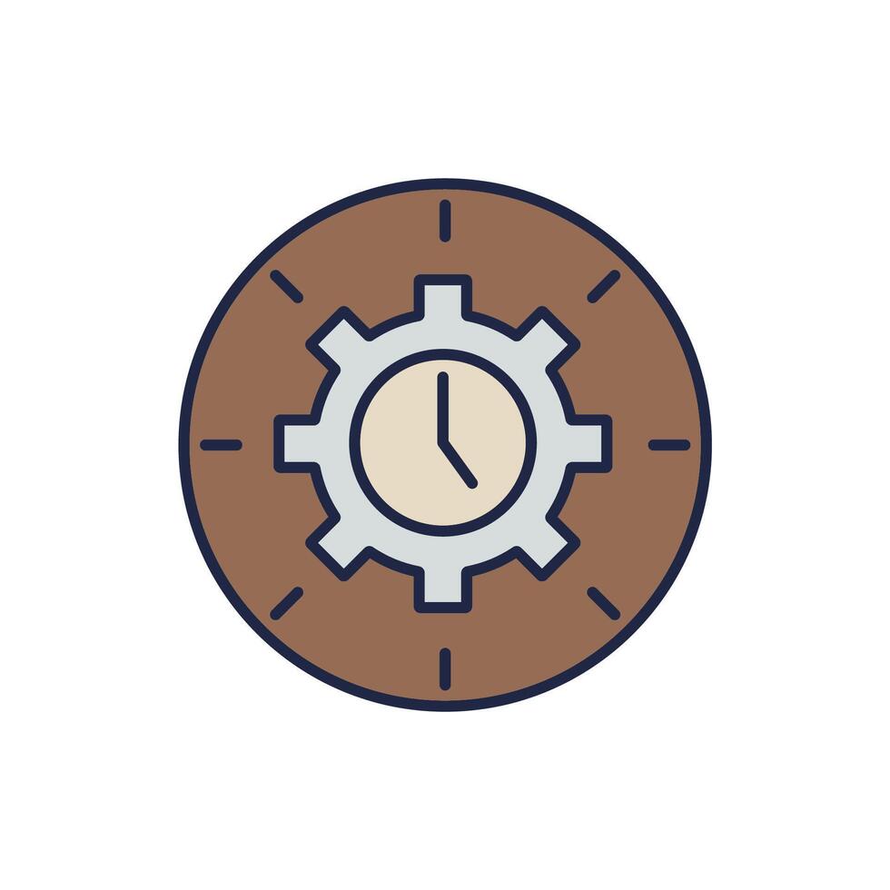 time icons isolated on White Background. Flat style design vector