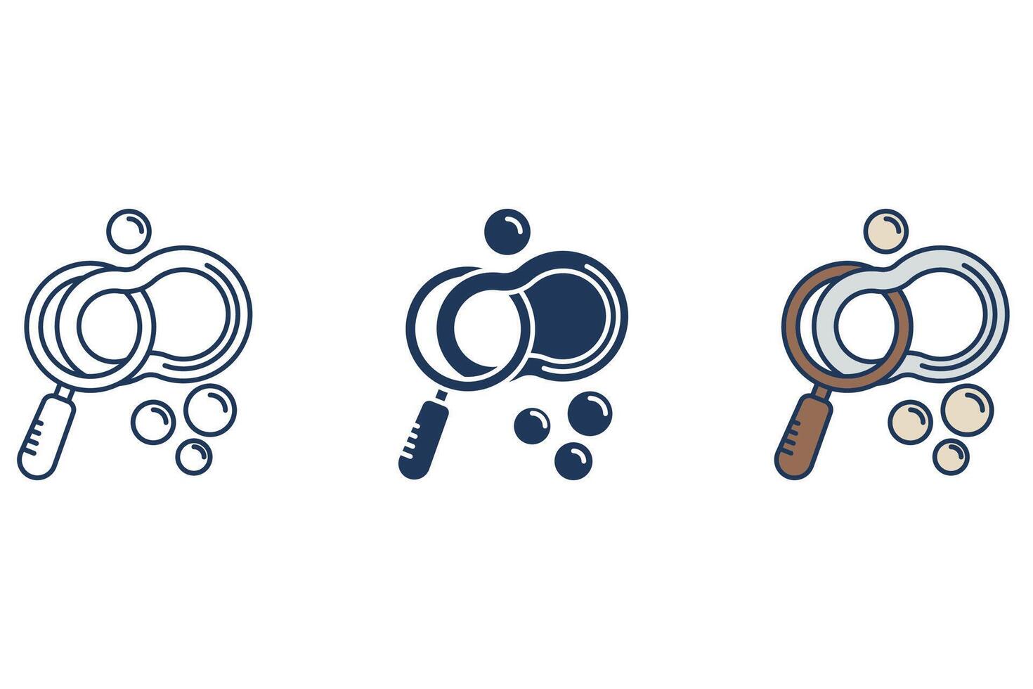 bubble icon Flat style design vector