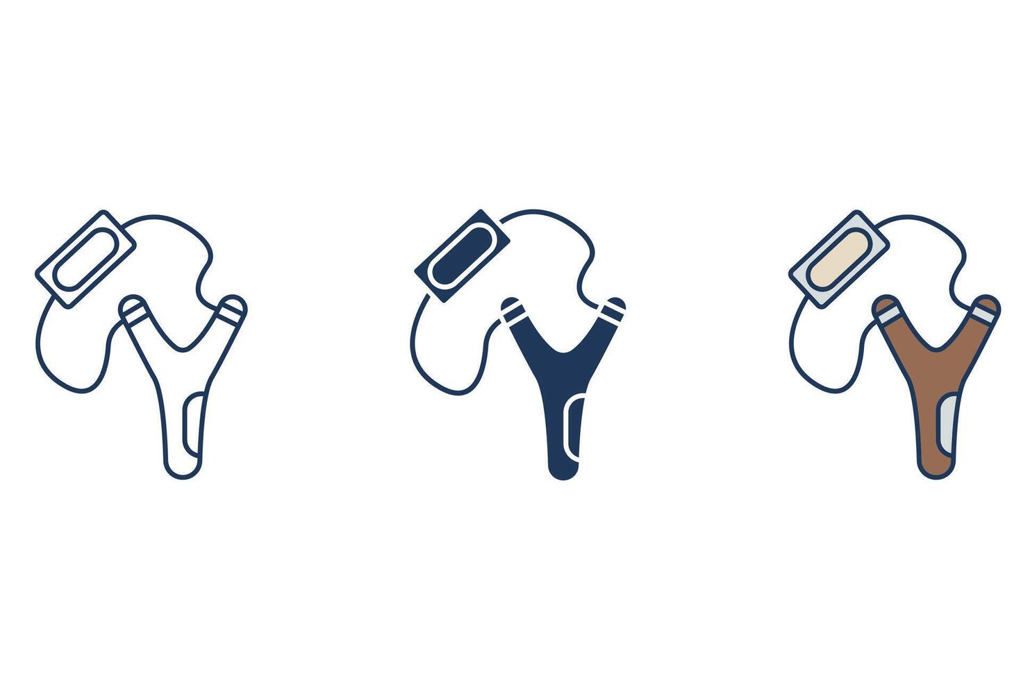 slingshot icon. Flat style design vector