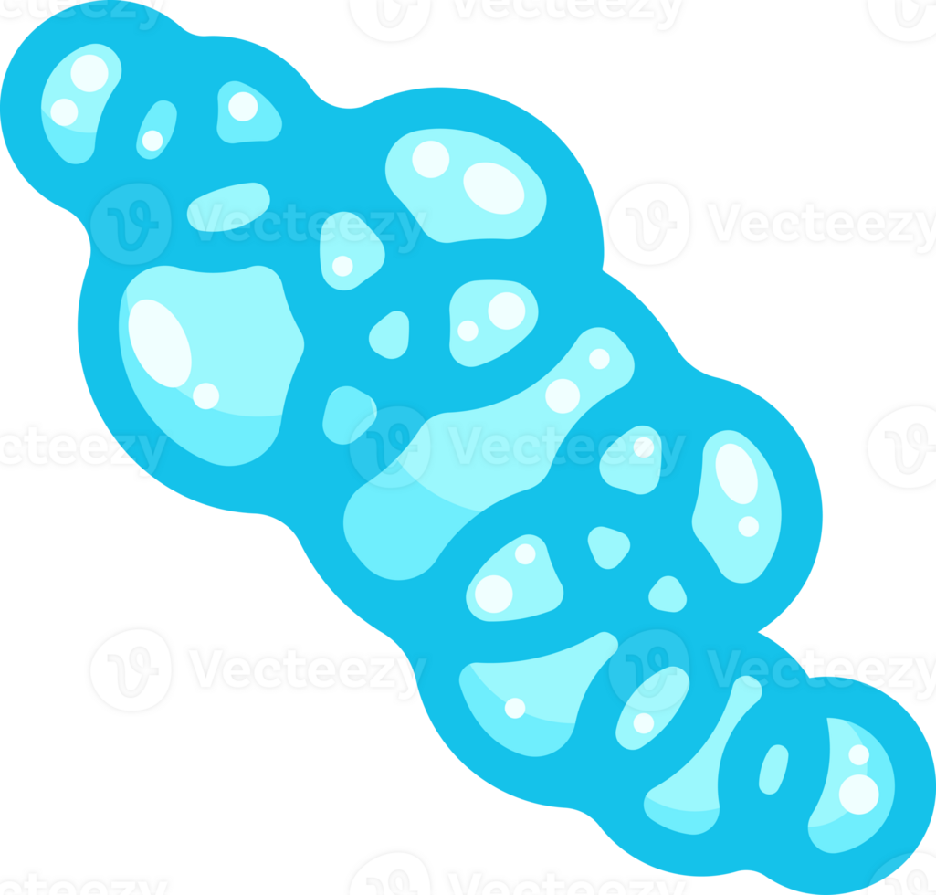 Soap foam bubbles group. Cartoon bath suds clouds. Illustration of blue flat element. Liquid shape of shower gel, shampoo and splashes of detergent png