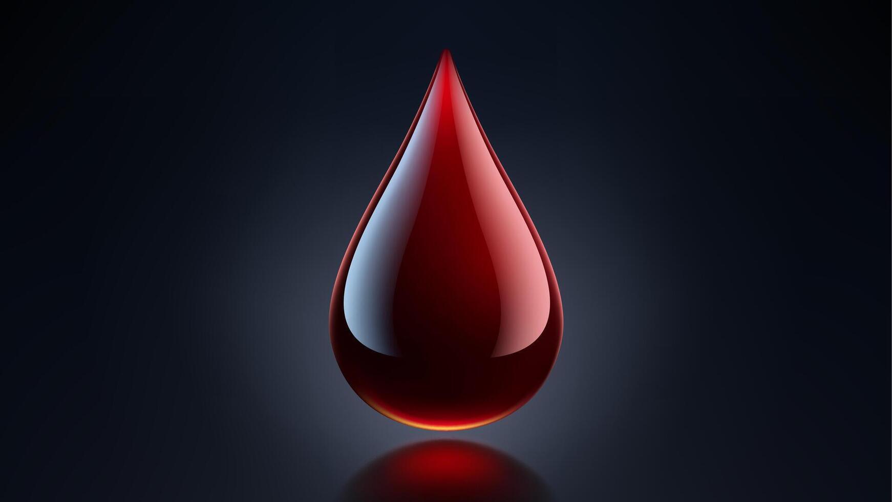 High Quality Blood Drop Isolated on Background, Shiny Droplet, Different From Similar , Illustration vector