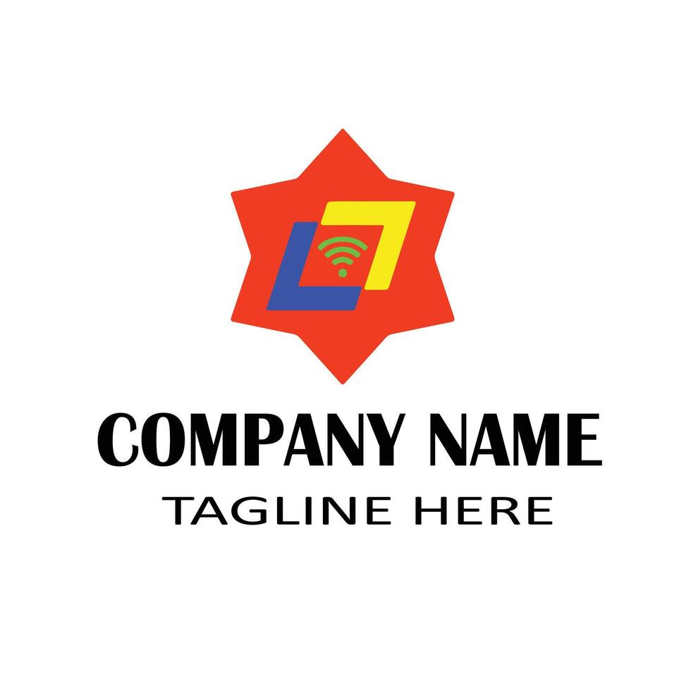 Modern Tech Logo for Business and Branding. A sleek and professional logo design perfect for technology startups, corporate identity, and digital branding. vector