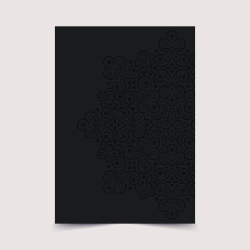 vintage style cover with elegant pattern texture vector