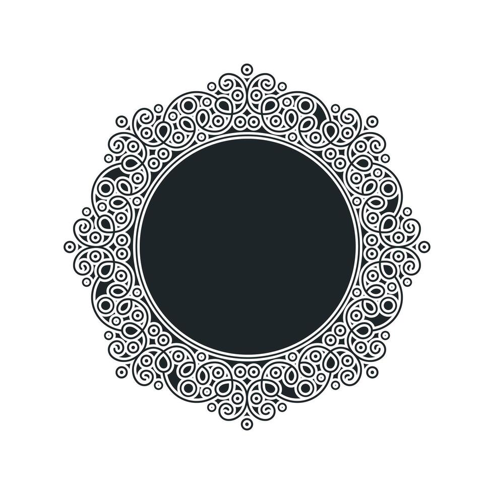 decorative circle lines border background design vector