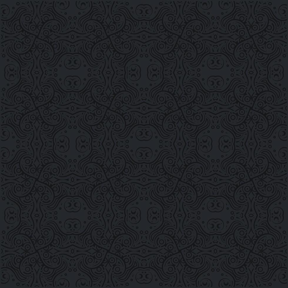 dark ethnic seamless pattern illustration vector
