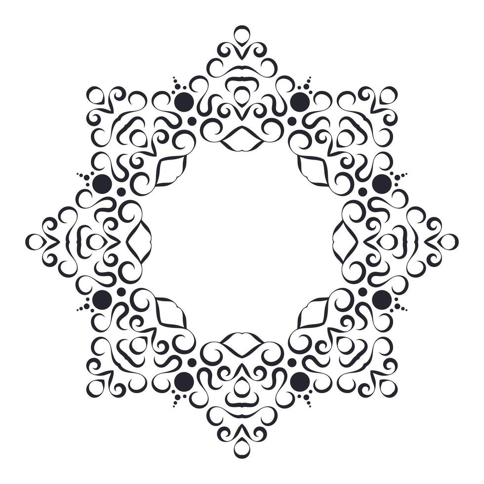isolated circle lines border background vector