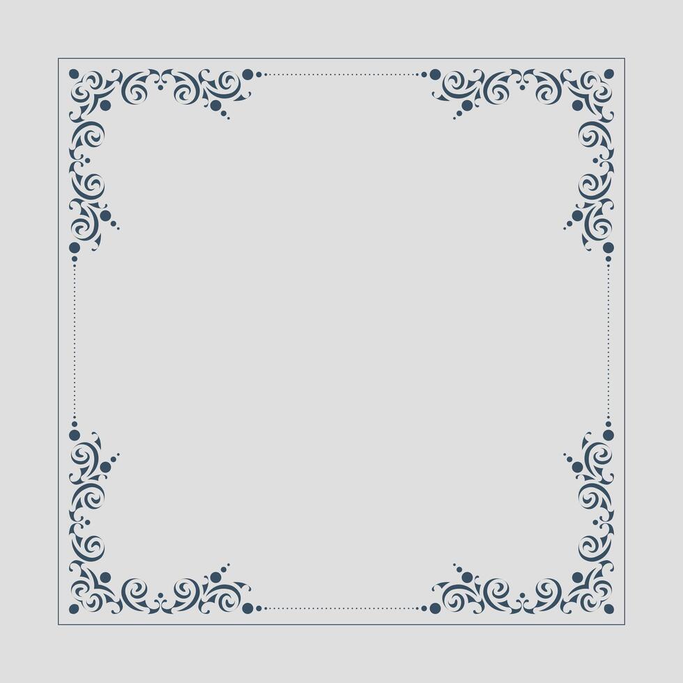 Elegant decorative frame design background. vector