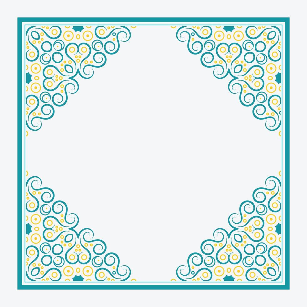 colorful art frame vector