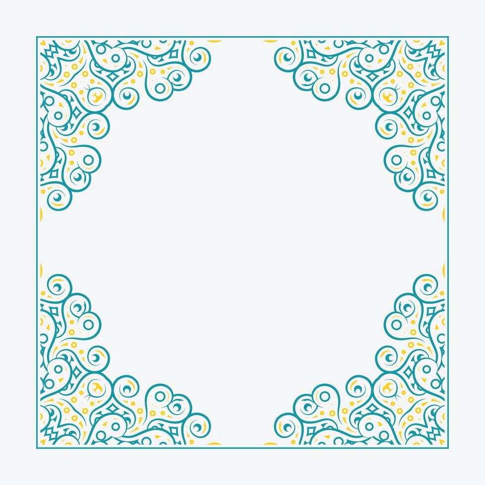 colorful art frame design element vector