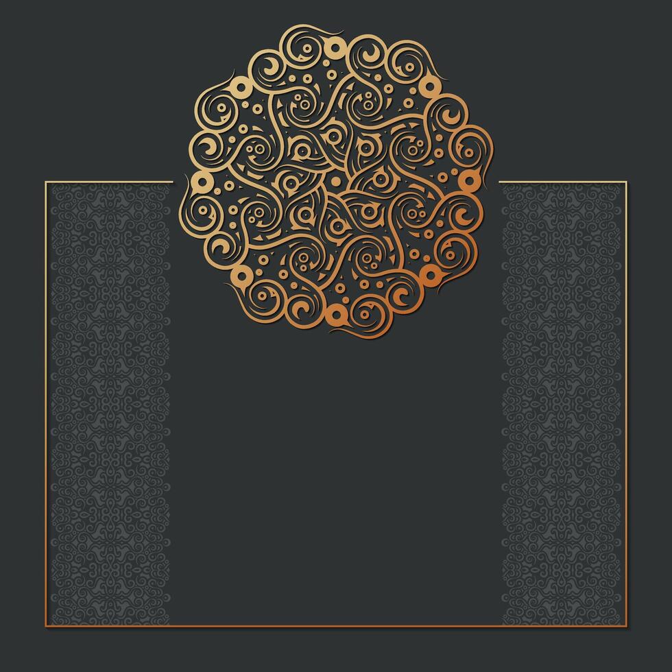 Luxury ornamental mandala background with arabic islamic pattern vector