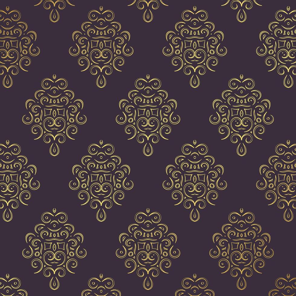Luxury gold art line pattern texture vector