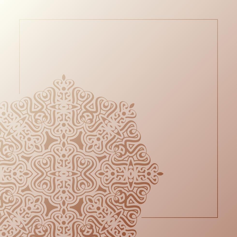 soft decorative mandala background vector