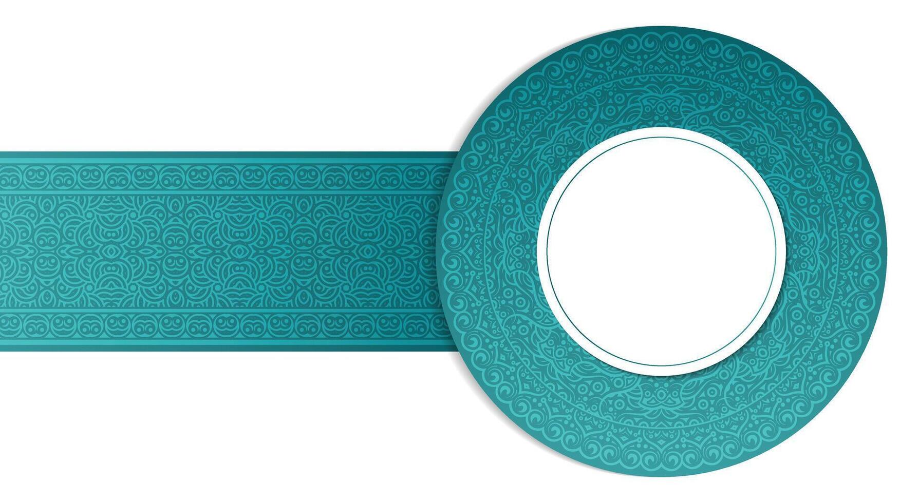 Blue gradient mandala motif background concept vector