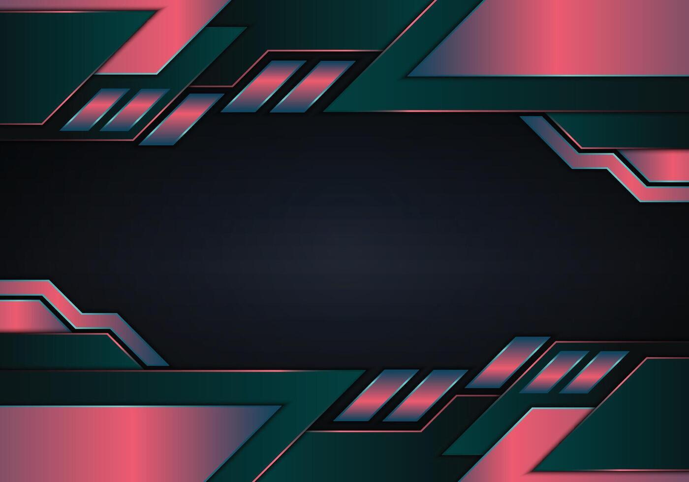 Technology background with neon future vector
