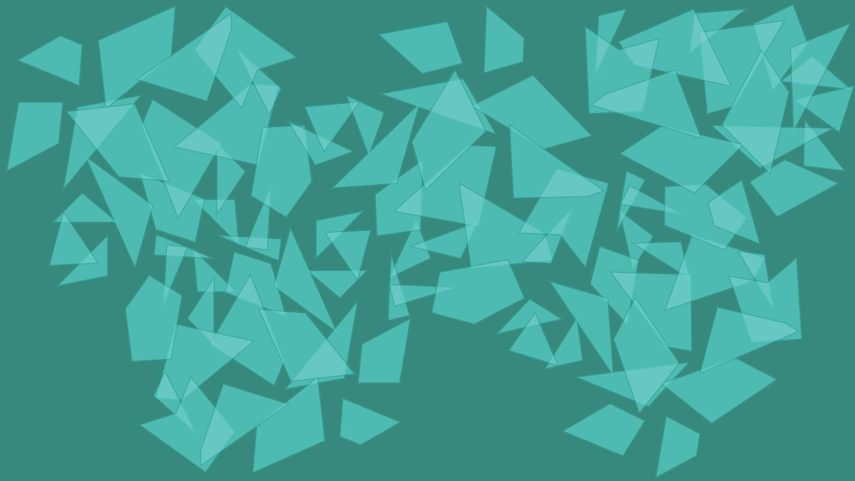 a green background with many triangles vector