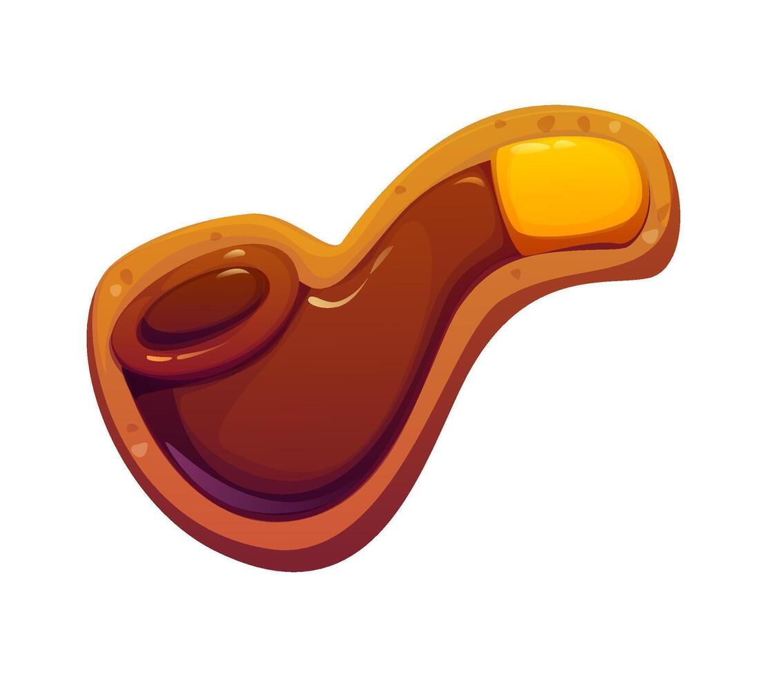 St Patrick holiday cookie in shape of tobacco pipe vector