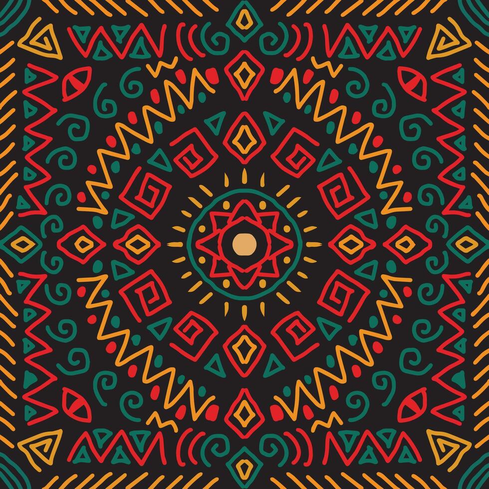 Tribal vintage ethnic seamless pattern. vector