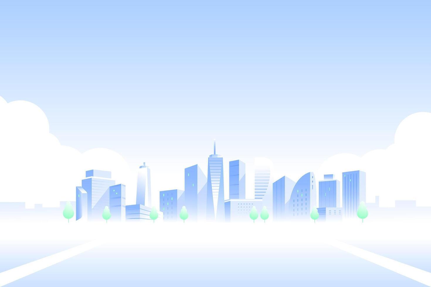 Smart city background illustration vector