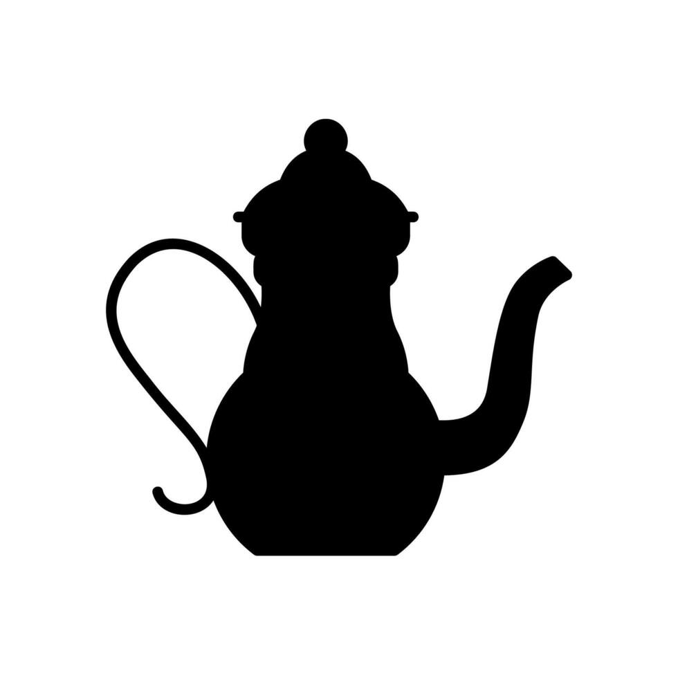 Icon of a traditional Arabic kettle to brew tea vector