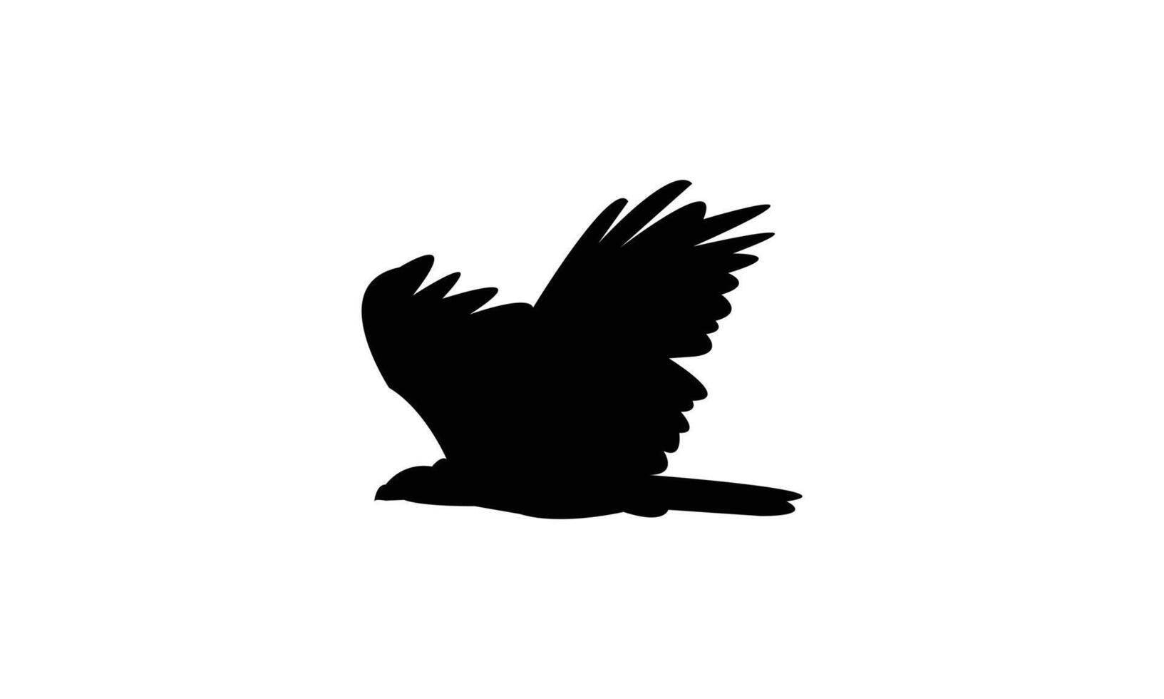 Flying African harrier hawk bird Silhouette Design vector