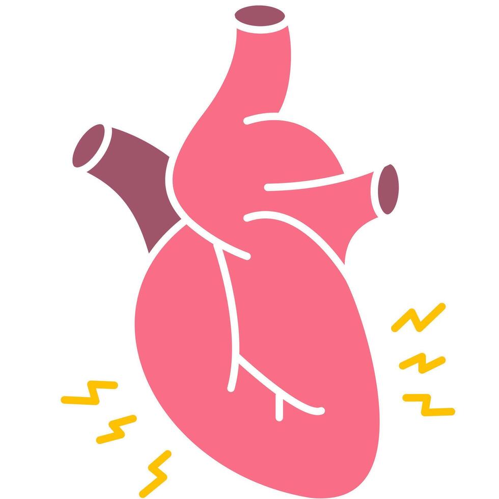 Heart Attack disease illustration vector