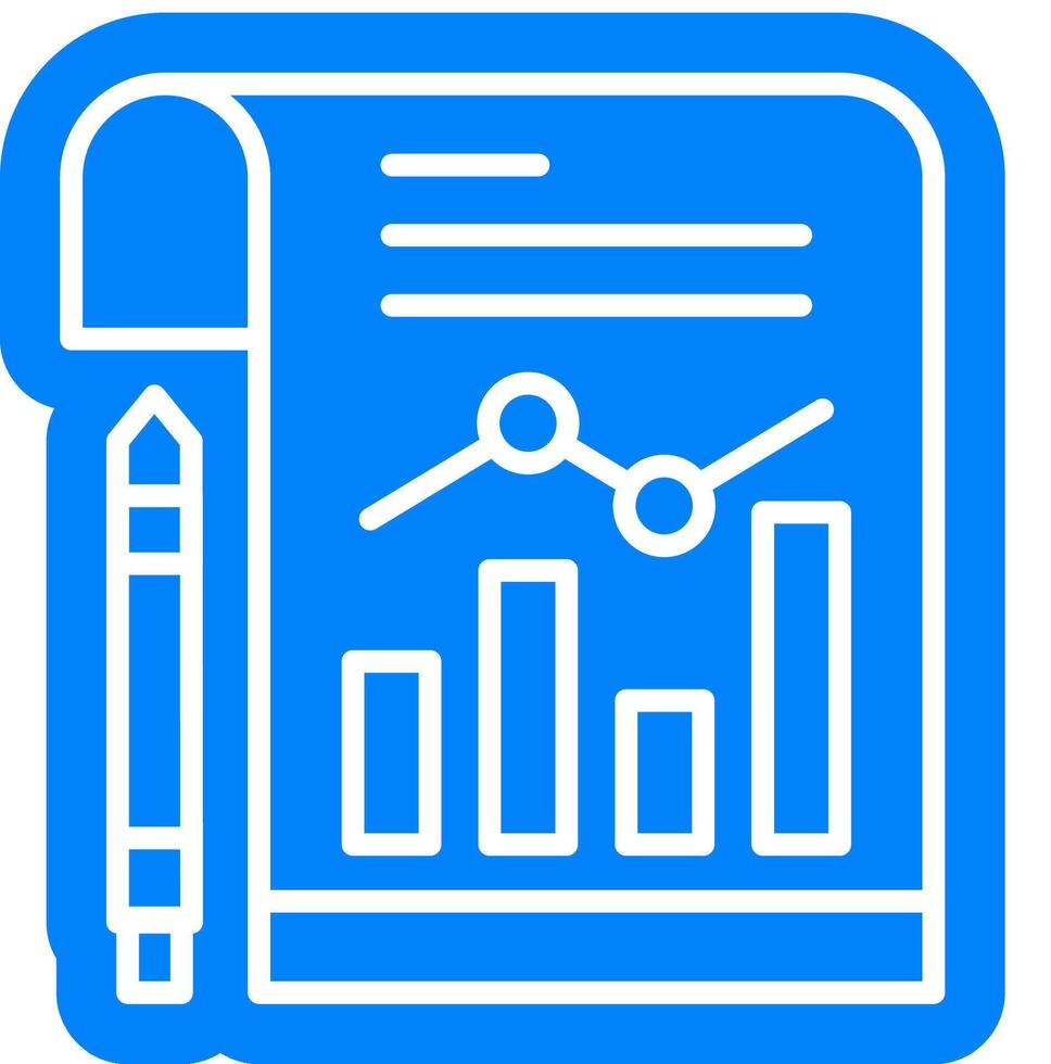 Scheduled Report audit outline colour icon vector