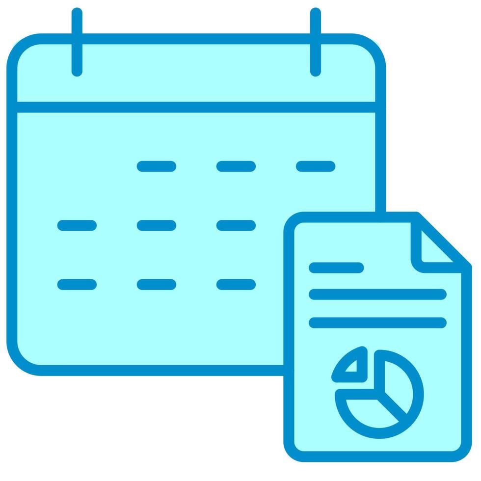 Scheduled Report month icon vector