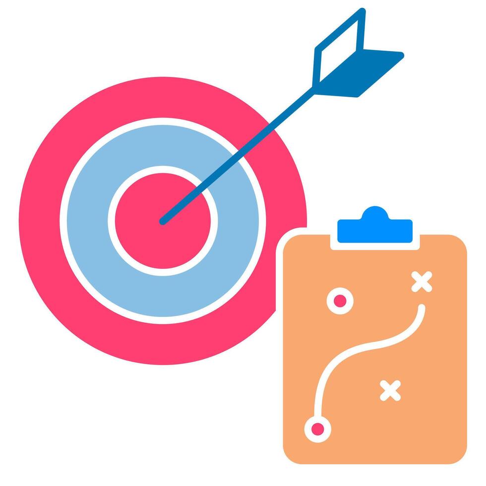 Business Plan goal illustration vector