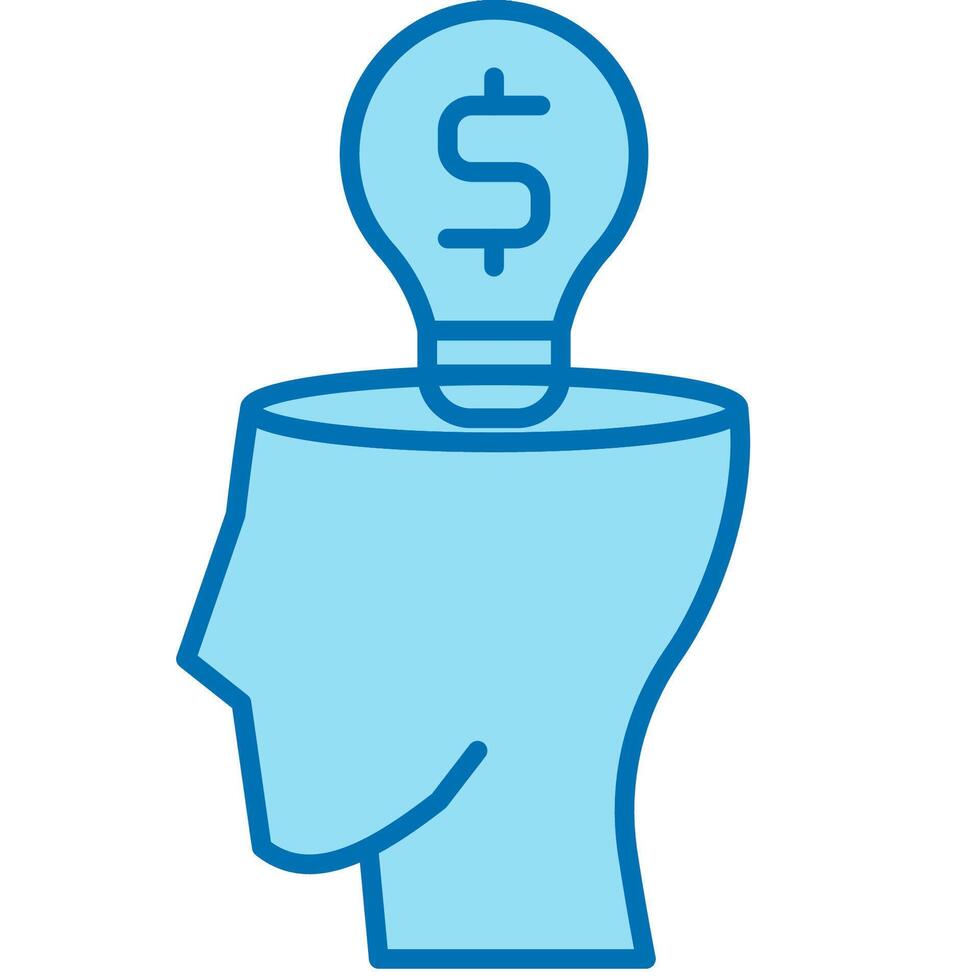 Financial Mindset icon vector