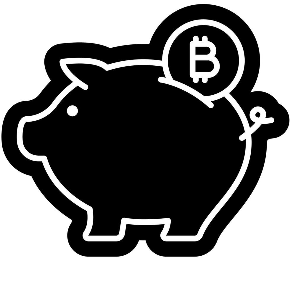 Crypto Investment banking symbol vector