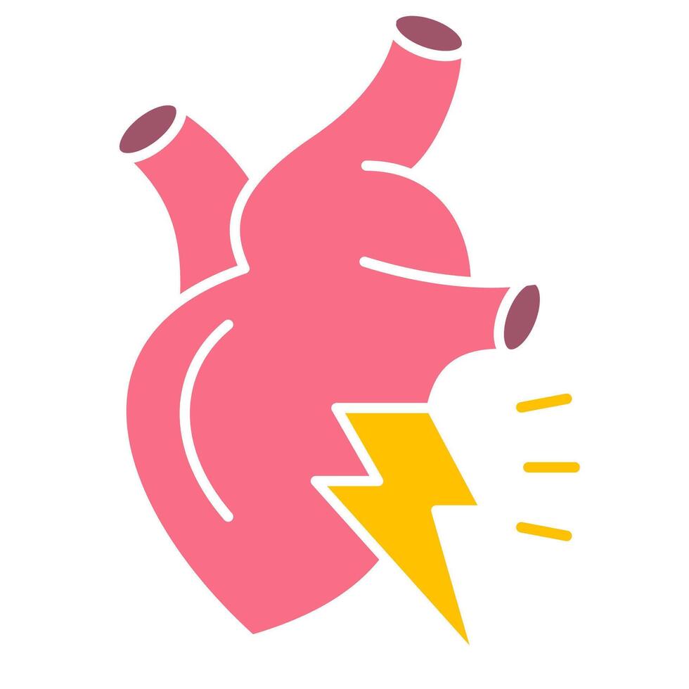 Hearth Attack symptoms illustration vector