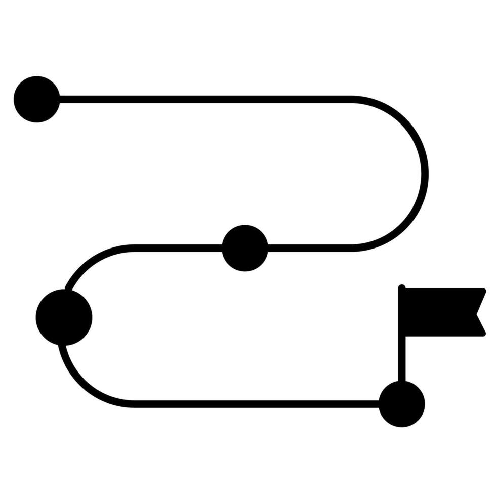 Business Plan strategy solid icon vector