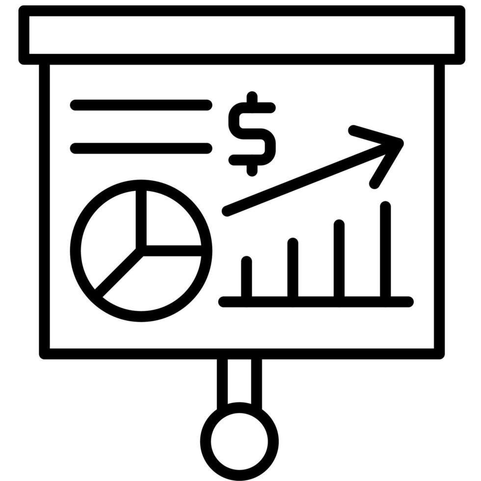Business Plan report outline icon vector