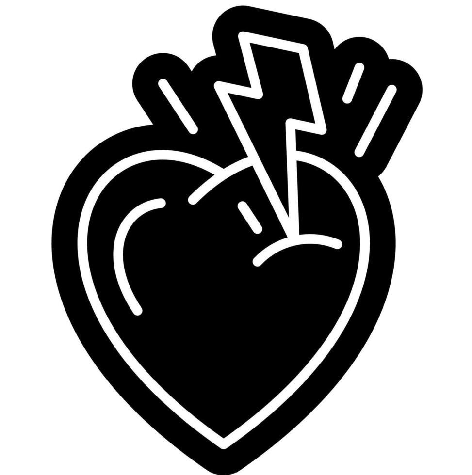 Heart Attack sign vector