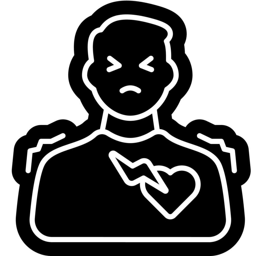 Hearth Attack patient sign vector