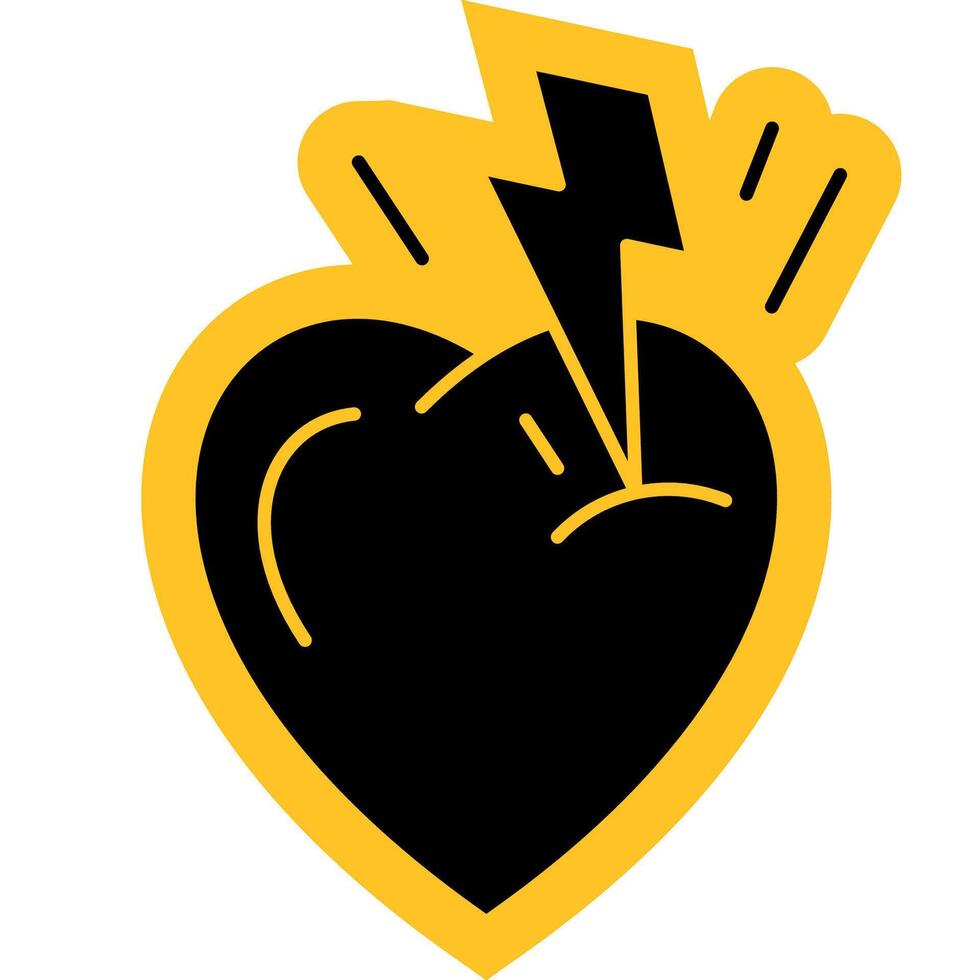 Heart Attack icon vector