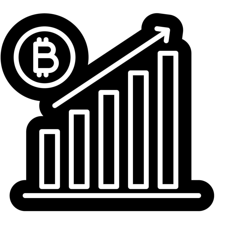 Cryptocurrency trade symbol vector