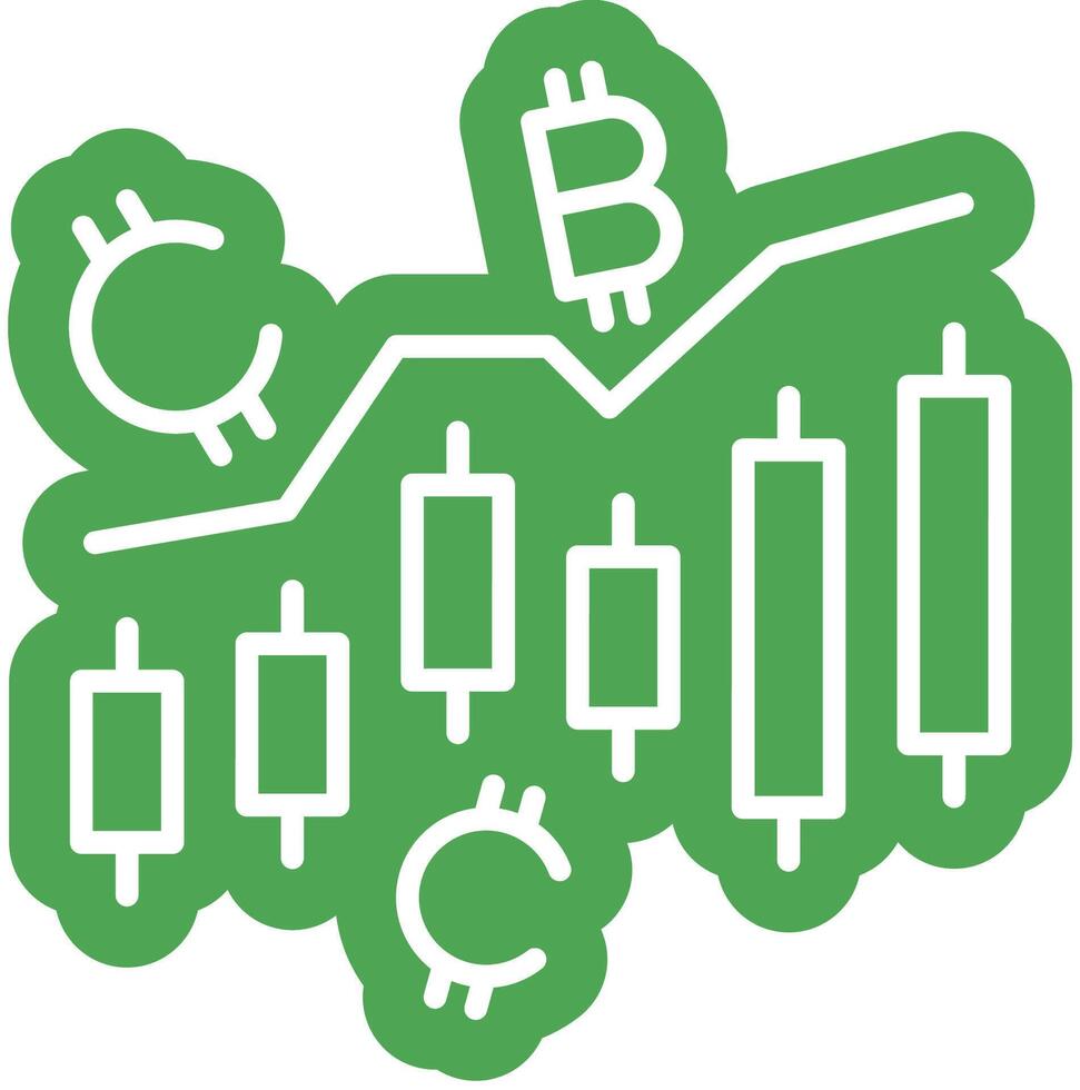 Crypto Investment graphic outline colour vector