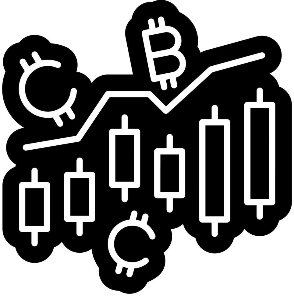 Crypto Investment graphic sign vector